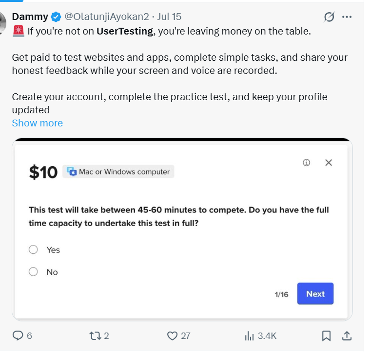 online jobs with no experience